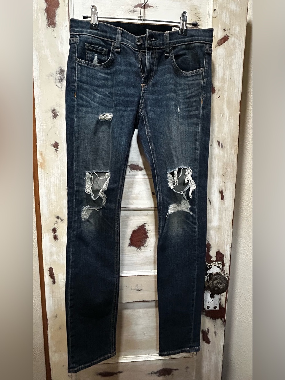 Rag & Bone jeans dark blue distressed